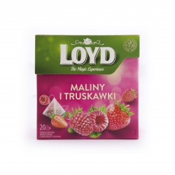Loyd Herbata owocowa 20 torebek maliny i truskawki