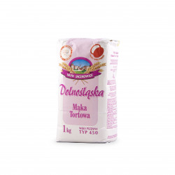 Mąka pszenna tortowa 1kg Młyn Jaczkowice Dolnośląska typ 450