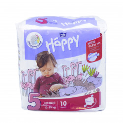 Bella Baby Happy pieluszki jednorazowe 5 Junior 12-25kg 10szt