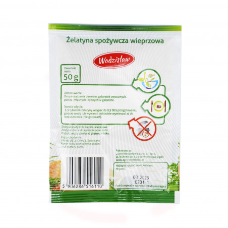 Wodzisław żelatyna spożywcza wieprzowa 50g