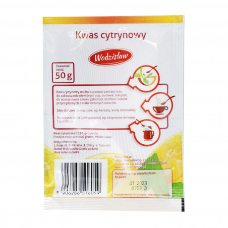 Wodzisław kwas cytrynowy 50g