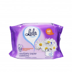 Lula papier toaletowy nawilżany 60szt rumiankowy