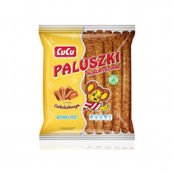 CuCu paluszki kukurydziane 80g smak czekoladowy