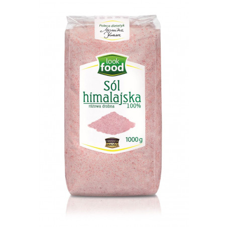 LookFood sól himalajska 1kg różowa drobna