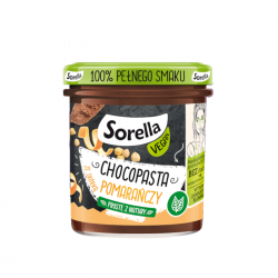 Sorella pasta o smaku czekoladowym 130g ze skórką pomarańczy