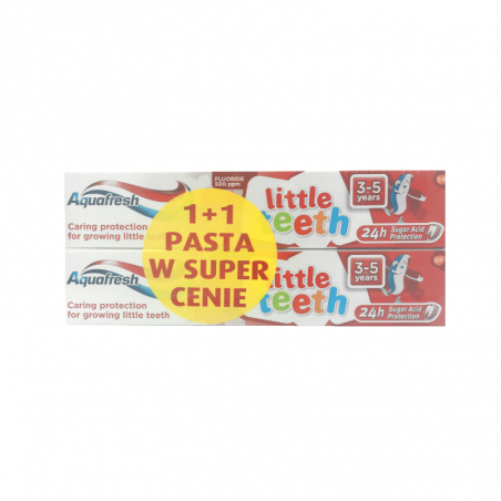 Aquafresh pasta do zębów dla dzieci 3-5 lat 2x50ml