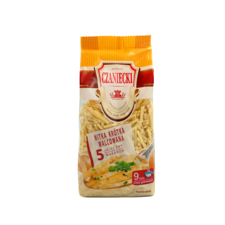 Czaniecki makaron nitka krótka walcowana 250g 5 jajeczny