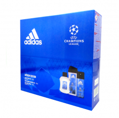 Adidas zestaw dla mężczyzn UEFA woda toaletowa + żel pod prysznic + dezodorant