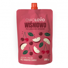 Owolovo wiśniowo mus owocowy 200g