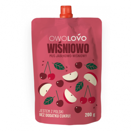 Owolovo wiśniowo mus owocowy 200g